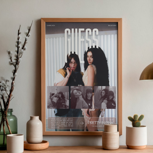 Billie Eilish & charli xcx -Guess | Poster