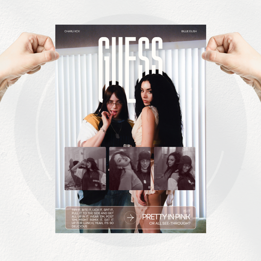 Billie Eilish & charli xcx -Guess | Poster